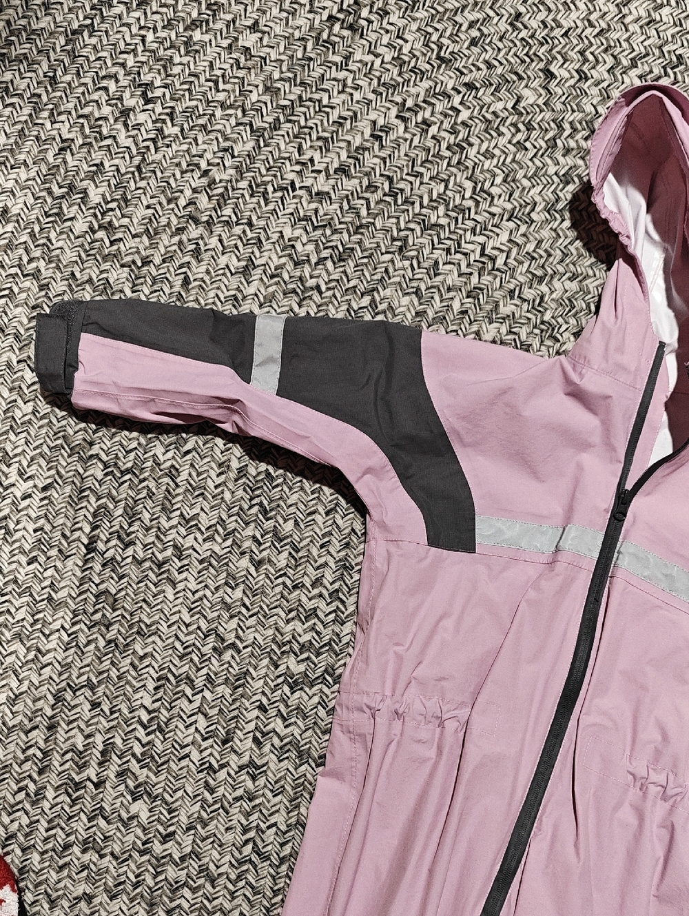 Oaki Oakiwear Kids lavender one piece rain/trail suit size 6/7 - Picture 4 of 9